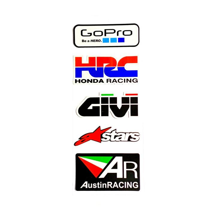 Combo Pack Sticker For Bike, Car, Laptop, Helmet 7 in 1 sticker