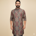 Printed Premium Quality Panjabi for Men | Luxury Cotton Ethnic Kurta | Stylish Traditional Wear for Eid, Wedding & Festive Occasions | Comfortable Breathable Fabric | Modern Slim Fit Design | Trendy Printed Panjabi for Smart & Elegant Look.