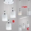 【Toy life hall】OIMG Heads Modern Crystal Petal Ceiling Light Led Pendant Lamp Dining Room Living Room Chandeliers E27 Bulb. 