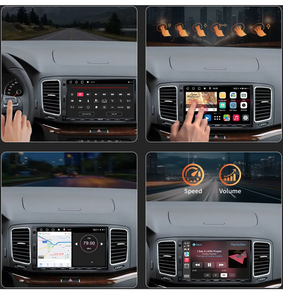 ATOTO 7 inch Android Car Stereo Double 2 Din 8 Core 4GB Radio with Bluetooth GPS Apple Carplay Android Auto Screen 2Din A6 PP - 34