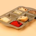 Durable 8-Cavity Mini Loaf Brownie Pans Non-Stick Large Capacity Mini Bread Baking Mold DIY Rectangular Carbon Steel Cake Mold Kitchen Use.