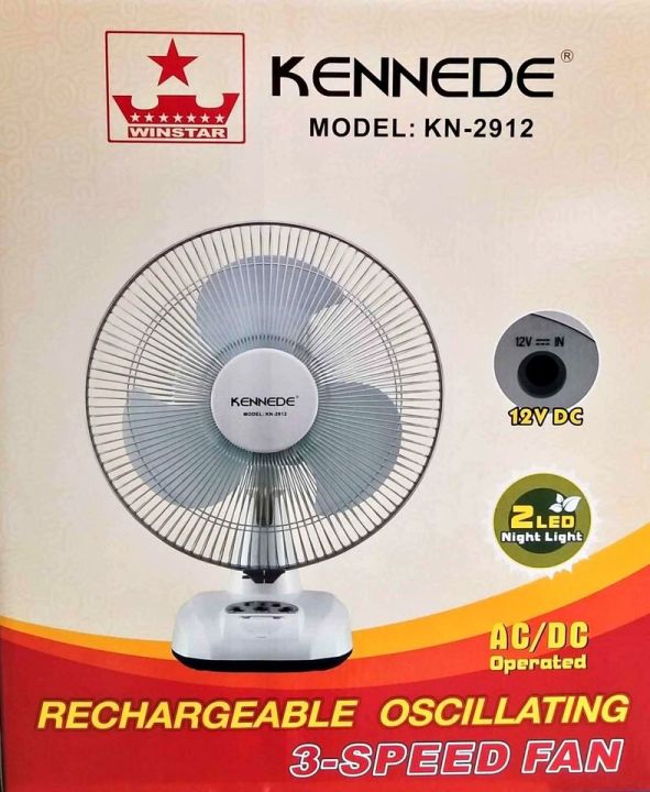 Kennede%20KN-2912%20Rechargeable%20Table%20Fan%20-%2012%20Inch%20-%20Image%205