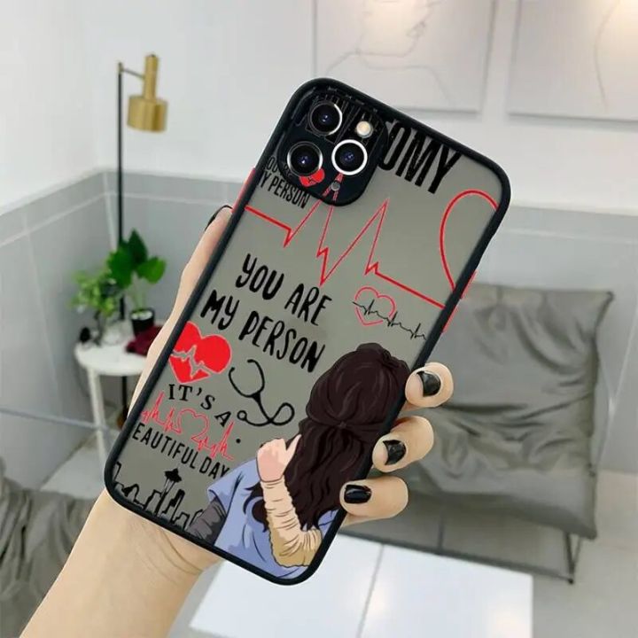 Greys%20Anatomy%20You%20are%20my%20person%20Phone%20Case%20For%20iPhone%2013%2012%2011%2014%20Mini%20Pro%20XS%20Max%20Plus%20transparent%20Gray%20Back%20Cover%20-%20Image%205