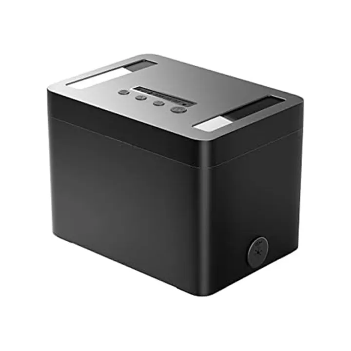 Timed Lock Box with Timer Black Lock Container Self-Controlled Time Release Safety Locker