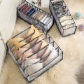 Household Underwear Bra Socks Storage Net Box Multi Lattice Separation Storage.