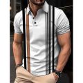 New Summer Luxury Polo Shirt Mens Brand Polo Plus Size T Shirts Stritching Shorts Sleeve Turn-down Collar Business Tee Shirt 5XL.