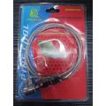 Notebook Laptop Computer Lock Security Security Cable Chain With 2 Key. 