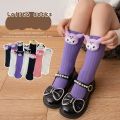 Fashion Design Mid Tube Sock Children Cinnamoroll Stocking Kuromi 3D Cartoon Hosiery Cotton Parent-child Socks Girls. 