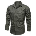 Autumn New Men's Shirts Multi-pocket Military Tactical Shirt Men Breathable Blouse Long Sleeve Cargo Working Camisa Man Outdoor. 