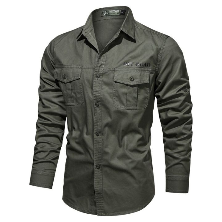 Autumn%20New%20Men's%20Shirts%20Multi-pocket%20Military%20Tactical%20Shirt%20Men%20Breathable%20Blouse%20Long%20Sleeve%20Cargo%20Working%20Camisa%20Man%20Outdoor%20-%20Image%202