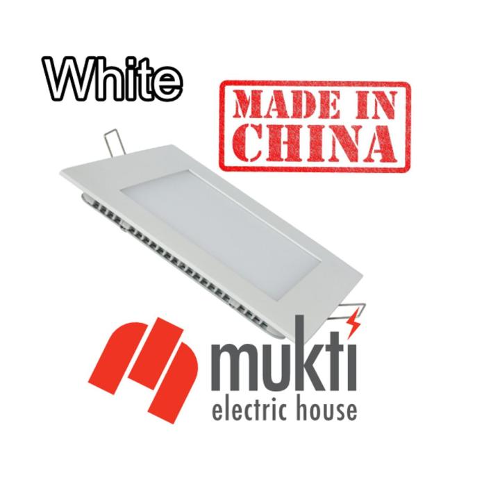 Imported China 24 Watt Square Flat Panel White Conceal Down led light Recessed False Ceiling 24W