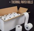 80mm * 62mm 10pcs Thermal POS Paper Roll | Cash Register POS Receipt Paper | Card Swiping Machine Paper & Roll | Restaurant Bill Paper | Super Shop Money Receipt Paper | Thermal POS Printers Roll..