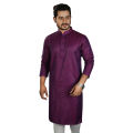 Stylish And Fashionable Peyaj Cotton Panjabi For Men - Panjabi - কাপল ড্রেস শাড়ি. 