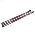 Universal Car Side Skirts Extension splitters Body Kit Rocker Panel Extensions Replacement, High Performance, Premium, Car Accessories,Durable , Carbon. 