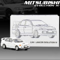 JKM 1:64 Lancer Evo IV Die-Cast Vehicles Alloy Model Car Toy. 