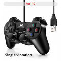 DATA FROG Vibration Joystick Wired USB PC Controller For PC Computer Laptop For WinXP/Win7/Win8/Win10 For Vista Black Gamepad.