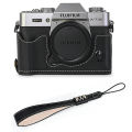 Palm Print PU Leather Camera Half Body Case for Fujifilm XT30 Fuji X-T30 XT30II XT20 XT10 Battery Opening Bottom Cover. 