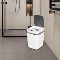 Touchless Trash Can Waterproof Toilet Rubbish Bin Waste Bin Electric Garbage Bin for Office Outdoor. 