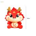 Chinese Dragon Doll Comfortable Cute Bedding Accessories Stuffed Figures 24cm.