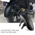 Universal Motorcycle Rear Wheel Cover Tyre Guard Mudguard And Bracket Set. 