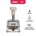 Deli E7508 Auto Numbering Machine 8Digits.