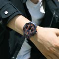 SMAEL Brand 8087 For Men's Digtal Quartz Watches 50m Waterproof Dual Display LED Back Light Watch.