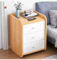 Furnisha 3 Drawer Storage Bedside Table With 1 Locker Drawers - CashTable, Side Table,. 
