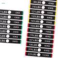 Universal Weight Stack Labels Self Adhesive Weight Stickers 11lbs to 220Ibs. 