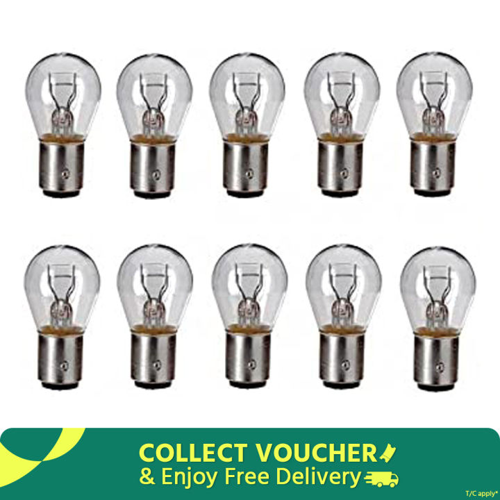 10 pcs Light Bulb 12V to 18v 5W or 21W BA15s for Lighting - Heating - Incubator - Indicator - Incandescent Bulb