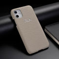 Custom Pebble Grain Genuine Leather Luxury Gold Initial Name Phone Case Cover For iPhone15 14 14ProMax 14Plus 13Promax 13 12 11 Dislikelike.