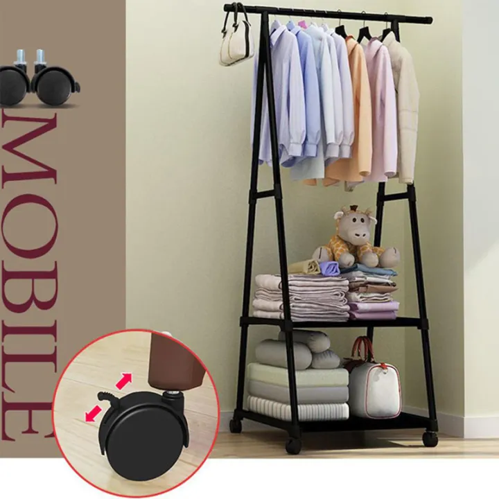 Triangle%20Cloth%20Rack%20Home%20Indoor%20&%20Outdoor%20Simple%20Clothes%20Hanger%20Storage%20Racks%20Wardrobe%20-%20Image%202