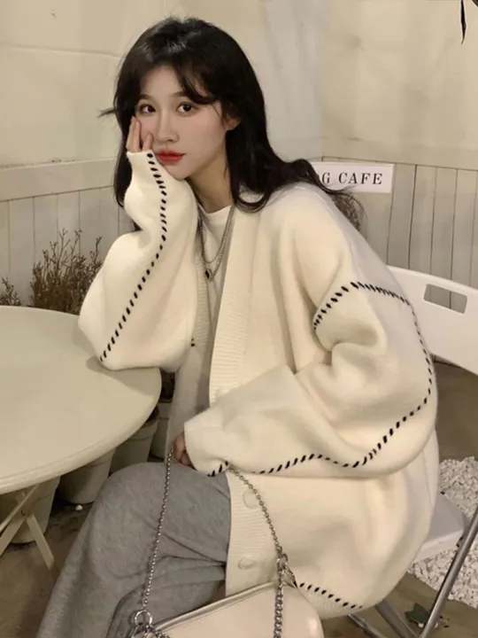 Autumn%20and%20Winter%20New%20Lazy%20Wind%20Sweater%20Cardigan%20Coat%20Women's%20Korean-Style%20Mid-Length%20Outerwear%20Student%20Knitwear%20Loose%20All-Matching%20-%20Image%208
