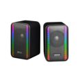 KISONLI X22 20 Watt Big Power 10 Mode RGB Light Desktop Speaker Full Range 2.0 PC USB DC5V AUX Bluetooth Gaming Speakers. 