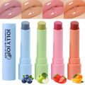 Fruit Moisturizing Lip Balm Makeup Jelly Lighten Plump Lip Care Lip Tint Nude Lipstick Primer Lip Care. 