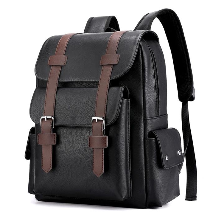 2023%20Men%20Backpack%20PU%20Leather%20Bagpack%20Large%20Laptop%20Backpacks%20Male%20Mochilas%20Black%20Schoolbag%20For%20Teenagers%20Boys%20Brown%20Sac%20A%20Dos%20-%20Image%207