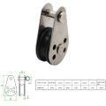 5PCS Stainless Steel M25 Pulley Block Hanging Wire Towing Wheel Lifting Wire Rope Cable Pulley Roller. 