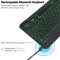 Laptop Tablet Silent LED Wireless Keyboard And Mouse RGB Backlit Keycaps Bluetooth For Phone Tablet Laptop. 