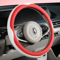 Car steering wheel cover, full leather, ultra-thin, D-shaped, sweat absorbing, anti slip, O-shaped, breathable, round, all season product. 