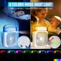 Air Cooler Fan 3 in 1 Mini Portable Fan Humidifier with 7 Colors LED Light Air Cooler 600ml Water Tank Air Cooling FanThis is NOT a rechargeable fan. 