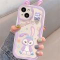 Phone Case For Redmi Note 12 Plus 5G 12 12S 10 10T 11T 5G 10S 11S 8 9 POCO M3 M4 Pro Back Cover Casing Angel Eyes Cute 3D Doll Ears Cartoon LinaBell StellaLou Cartoon Fashion Soft Trendy Silicone Anti-falling Shockproof Wavy Edge. 