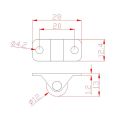 4Pcs 0.5inch Furniture Straight Wheel Directional Casters Drawer Tray Accessories Trash Can Storage Box Laundry Basket Caster.