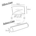 Premium Cotton Bolster Case Plain Colour Sarung Bantal Peluk Golek Panjang Soft Bolster Pillow Case Cover Hotel Airbnb Hostel Asrama Homestay Murah Kain Sejuk 单色简约抱枕套.