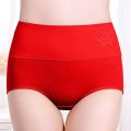 Women Underwear High Waist Cotton Panties Full Coverage Ladies Briefs- 1Pcs - Panty.