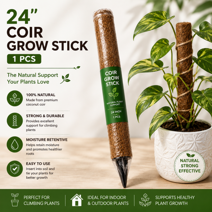 24 Inch Coir Grow Stick – 1Pcs