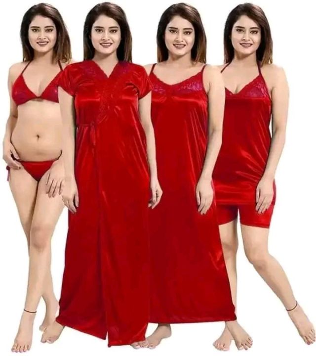 6-Part Secret Nighty - Comfortable and Sexy Nightwear For Women - Unveil Your Elegance - All Season