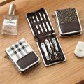 9 pcs Carbon Steel Nail Clippers Set Professional Scissors Suit With Box Trimmer Grooming Manicure Cutter Kits For Nail Tools.