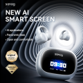 Sanag S3 Pro AI Smart Screen Bluetooth Earphone 360 ° Stereo Sound OWS Headphones Open Ear TWS Earbuds Earclip Wireless Headset. 