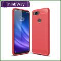 Soft Silicone TPU Phone Case Carbon Fiber Texture Brushed Phone Casing For Xiaomi CC9E/A3 & Redmi Note8.