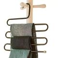 5 layers S Shape MultiFunctional Clothes Hangers Pants Storage Hangers Cloth Rack Multilayer Storage Cloth Hanger 1PC.