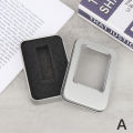 Tinplate U Disk Small Square Box Badge Gift Metal Packaging Box U Disk Large Square Box Window U Disk Small Iron Box jingu. 